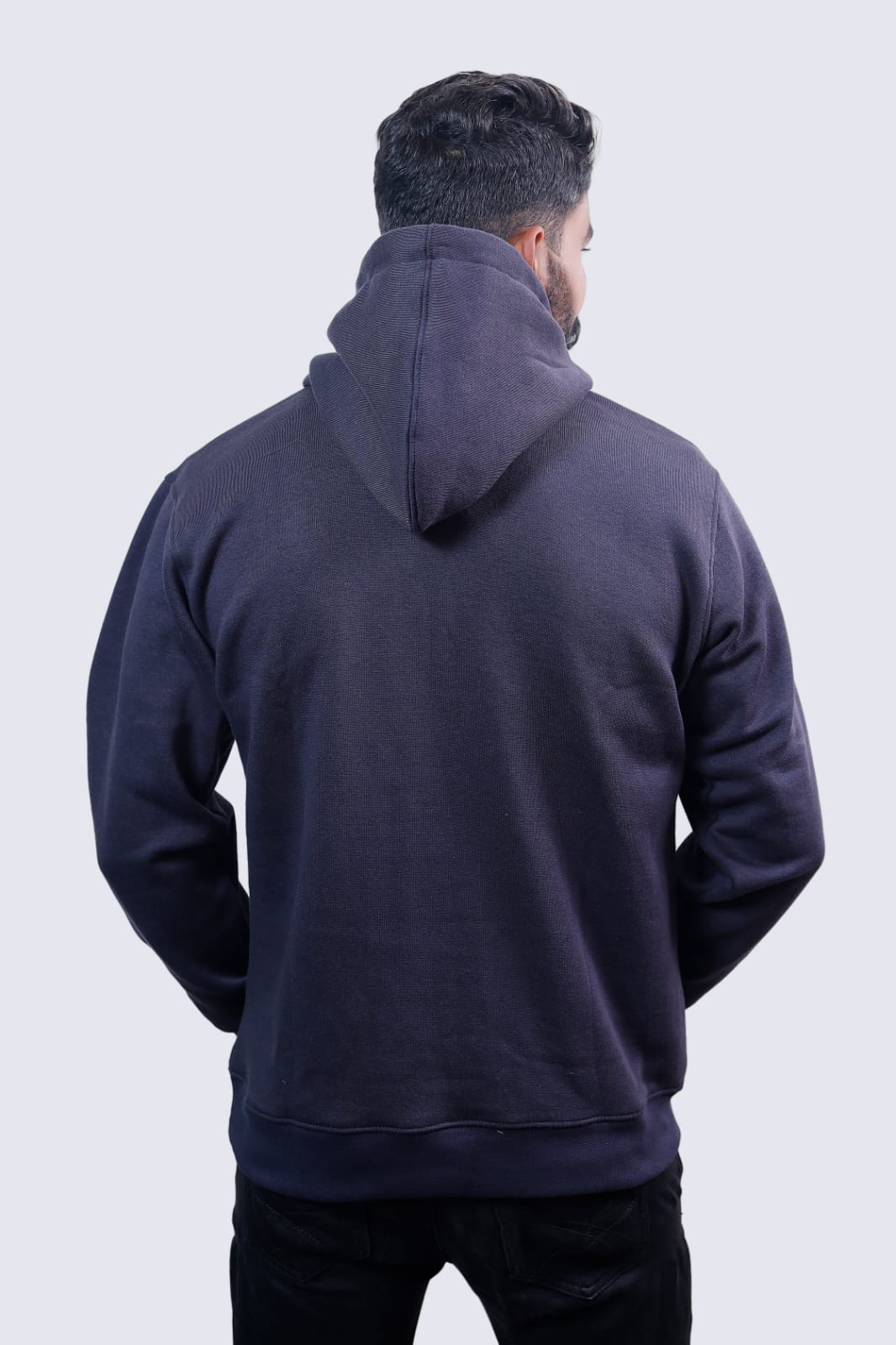 HN-LUXURIA Dark Grey Fleece 300 Plus GSM Hoodie