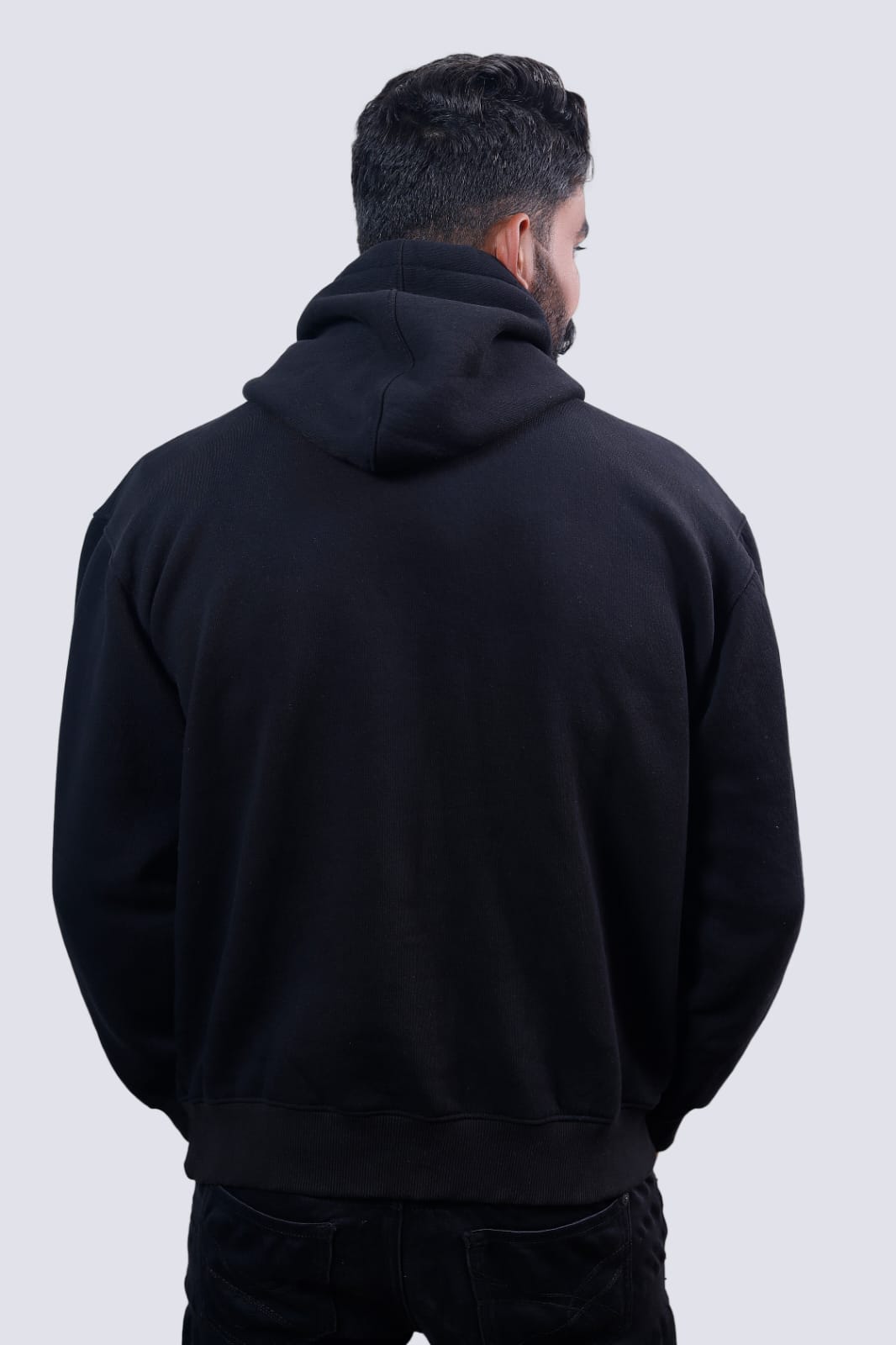 HN LUXURIA- Black Fleece Hoodie 400+ GSM